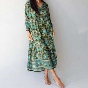 Natural Life Dara Paisley Boho Midi Maxi Dress